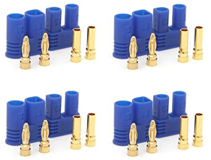 VUNIVERSUM 5 Paar EC2 2Pin männlicher weiblicher Steckverbinder für RC Modell Multicopter Flugzeug Auto Boot Drohne (EC2)
