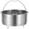 Cestello per cottura a vapore, in acciaio inox, inserto per pentole a pressione, accessori (diametro esterno: 22 cm)