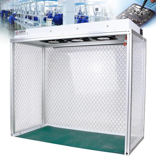 Fablestoryem Vertikale Laminar-Flow-Haube, Laminar-Flow-Schrank, Luftstrom-Reinigungsbank, 26 x 12 x 20 Zoll Arbeitsbereich, mit 3 Ventilatoren und HEPA-Filternetz,220V