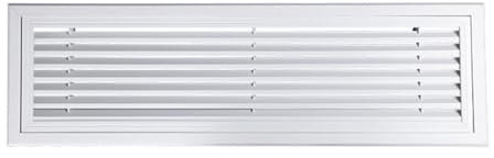 Cubierta de ventilación y difusor de ventilación de retorno de aire, rejilla de ventilación de plástico ABS, cubiertas de registro de acero para suelo de pared lateral/techo, color blanco, 2 40 x 40