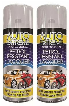 YSAMAX Petrol Resistant Lacquer Clear Spray Paint, Durable, Long-Lasting Protective Layer, Versatile Protection For Automotive Parts, Fuel Tanks, And Machinery, 400ML (2PCS)