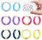DICOSMETIC 5 Paar Kleine Emaille Creolen Bunte Huggie Creolen 16mm Edelstahl Huggie Creole Niedliche Statement Ohrringe Für Damen Schmuck