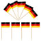 iLamvie 100 PCS Banderas de Palillos de Dientes de Alemania,Decoración de Pastel,Bandera de Palillo de Cóctel Mini Bandera para Sándwiches Pub Frutas Decoración del Evento