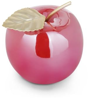 KASANOVA Deko-Apfel rot aus Keramik 9 cm