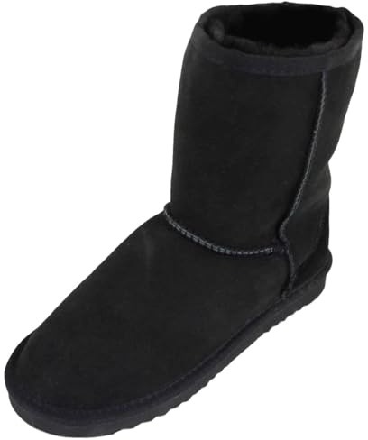 SNUGRUGS Womens Double Faced Sheepskin Mid Calf Short Outdoor Boot