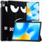 Alenbowen Compatibile con HONOR Pad X8a 11 Pollici,Cover Protettiva Ultra Sottile PU di con Funzione di Supporto,Soot Eye+ 1x pellicola protettiva in vetro temperato