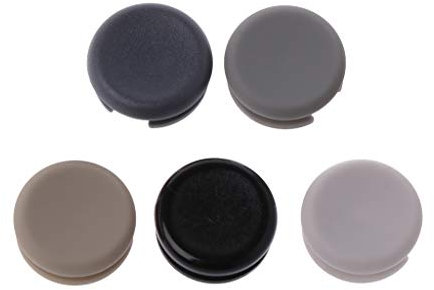 HYROOY Lot de 5 capuchons de rechange pour joystick analogique 3DSLL XL Noir