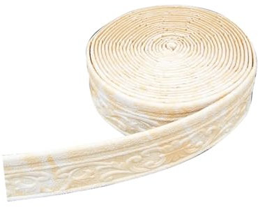 Adhesif Murale Plinthe Rouleau d'autocollants muraux à motif 3D, 10 mètres/rouleau, garniture murale, ligne, plinthe, bordure, décor, auto-adhésif, for plinthes imperméables for la maison(Yellow 10mx8