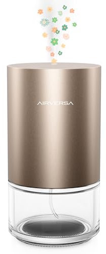 Ätherisches Öl Diffusor Aromatherapie Diffusor wasserlos für Zuhause, große Räume, Auto, Büro – Mit Batteriebetrieb, 100ml Tankvolumen, kompakt (AN2 Desert-Titan)