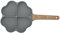 aqxreight Padella Antiaderente a Forma di Cuore a Forma di Cuore 4 Tazze di Pancake Riscaldamento con Manico per Cucina Padella Bianco (GREEN)