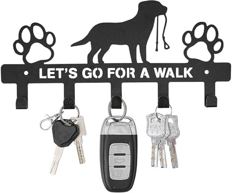 Noaya Dog Key Holder for Wall - Creative Dog Lead Hook, Indoor and Outdoor Key Hooks Wall Mounted, Key Holder Hooks, Dog Lead Hanger for Hanging Collar, Leash, Dog Vest Harness