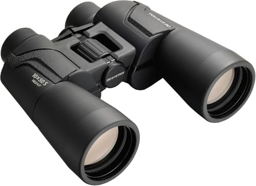 OM SYSTEM 10x50 S Binocolo Professionale Prisma di Porro - Nero