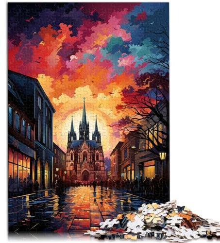 Puzzle 1000 Teile für Erwachsene Kölner Dom Geschenkpuzzle 26 x 38 cm ganze Familie für Teenager ab 14 Jahren
