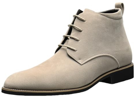 rismart Uomo Moda Stivali Pelle Scamosciata Caviglia Stivaletto Semi Formale Oxford