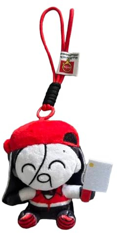 Generisch Soft Plush Ornament - 21cm Collectible Keychain Pendant | Adorable Plush Doll Decoration with Soft Texture and Hanging Design, for Living Room, Bedroom, Backpack, Luggage, Car, and Sofa Use