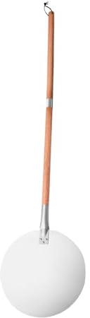 LIXSAZSE Pelle à Pizza en Aluminium, Facile à et Utiliser, avec Manche en Bois Amovible. Idéale pour Les Amateurs de Pizza Maison. Utilisation : Pelle, spatule, Planche découper, Pain