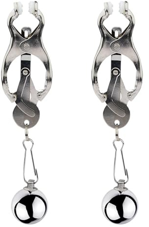 OnundOn Nippelklemmen Brustwarzen Sex Nipple Clamps Schwer Nippelklammern mit 110g GewichtBrustwarzenklemmen für BDSM Erotik SM Sexspielzeug Extreme Paare