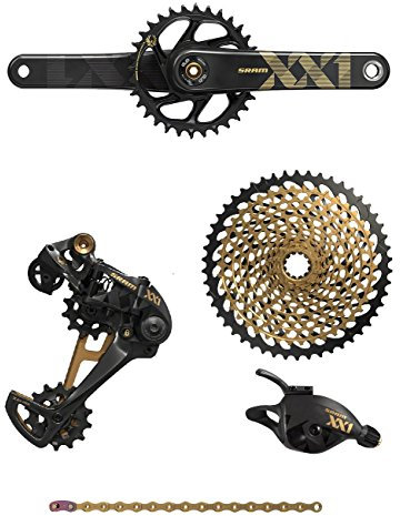 SRAM XX1 Eagle Dub Gruppe, 5-teilig, Gold (170mm Boost, ohne Tretlager)