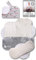 Waschbare Binden bio Bambus; 6-Pack + Tasche (Größe S+M) MINI Stoffbinden MADE IN EU; wiederverwendbare Binden Waschbar mit Flügeln; kleine Waschbare Stoffbinden für Menstruation; Damenbinden waschbar