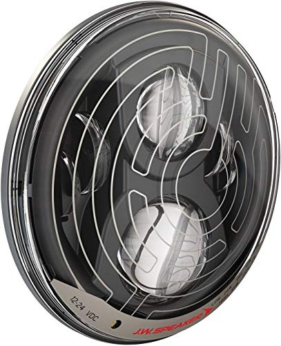 JW Speaker Model 8700 Evo2 Black 7-inch LED Headlight with Heated Lens (Single)