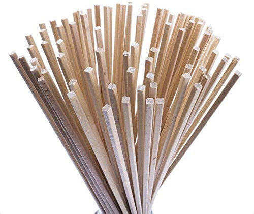 Palitos de algodón de azúcar 200 piezas - 30 cm x 0,4 cm - perfectos para algodón de azúcar, aptos para todas las máquinas | Semar