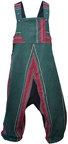 Gheri Mens Green Heavy Cotton Comfortable Dungarees Overall LXL