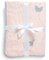 The White Cradle aus Bio-Baumwolle weichste Babydecke für Kinderbett/Bett, mit 3 weichen Stofflagen, umkehrbare Designs, 2 Musselin, Flanell in der Mitte, 95 x 120 cm - Schmetterling