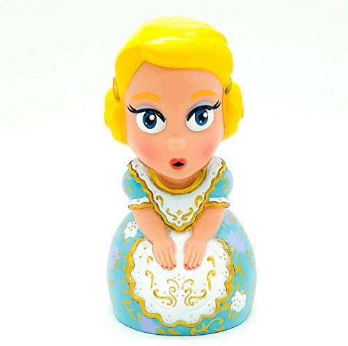 Folk Artesanía Puppe Sparschwein Ninot Fallera Valenciana Valencia Spanien 17cm Kollektion Fallas España (Blaues Kleid)