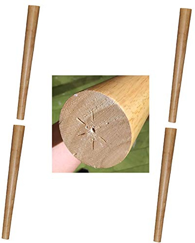 Furniture legs Massivholz Tischbeine 4er-Set rund konisch 50/60 / 70cm hohe Möbelfüße DIY Möbelzubehör Natur