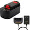 Shentec 18V 3500mAh Ni-MH pour Batterie Black & Decker HPB18-OPE A18 FS180BX FS18BX FS18FL 244760-00 A1718 A18NH HPB18 FSB18 244760-00 Con caricatore