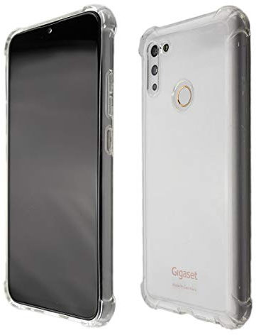 caseroxx Schutzhülle für Gigaset GS4 / GS4 Senior in transparent – Flexibles TPU-Case aus stoßfestem Gummi, passgenaue Handy-Tasche mit Kantenschutz & rutschfestem Grip