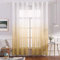 MIULEE Gardinen Transparent Vorhänge Farbverlauf Voile Sheer 2er Set Vorhang mit Ösen Dekoschal Fensterschal für Schlafzimmer und Wohnzimmer 215 cm x 140 cm(H x B) Weiß Orange