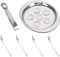 DOITOOL Assiette à Escargots En Acier Inoxydable Plat Escargot 6 Trous Avec 4 Fourchettes Et Pince Outils de Fruits Mer Compatible Four Et Lave-Vaisselle