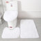 Lifup Badteppich Set 3 Teiliges, rutschfeste Shaggy Badematte, Flauschig Contour Badteppich, Langflor Toilettensitzbezug Weiß