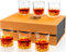 calliva von Whiskeygläser-Set, 6 Stück, schwere Kristallsteine, in Geschenkbox. Großer Lowball-Bar-Becher für Bourbon, Scotch, Whisky, Cocktail, Trinken