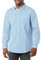 Amazon Essentials Chemise en Popeline Extensible À Manches Longues Et Coupe Standard Homme, Bleu Clair Blanc Motif Vichy, XL