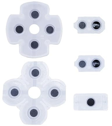 Gummi Matte Pads Rubber Set kompatibel für Playstation 4 / PS4 Controller JDM 055 050