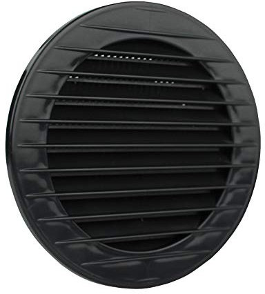 MKK Lüftungsgitter rund Insektenschutz anthrazit Ø 110 mm