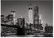 Papel Pintado Nueva York Ciudad Noche Blanco Negro Salón Dormitorio - Incluye Pegamento - Fotomurales Pared Tejido No Tejido Decorativos Murales Fotográfico Moderno Decoración de Paredes (368x254 cm)