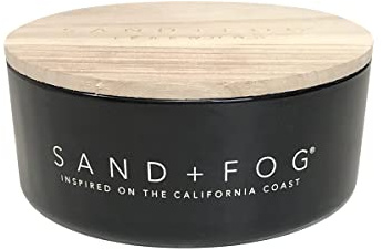 Sand + Fog Scented Candle - Teakwood - Additional Scents and Sizes – 100% Cotton Lead-Free Wick - Luxury Air Freshening Jar Candles - Perfect Home Décor for Your Cocktail Table – 34 oz