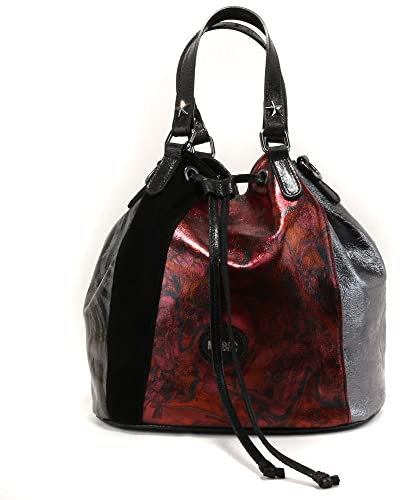 MBRC Maximale Armbänder Damen Handtasche Leder Mix Linie Q172, Schwarz