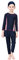 Mädchen Bescheidene Muslimische Bademode Burkini UPF 50+ Langarm Top Shirt Hose Badekappe Islamischer Hijab Kinder Modest Badeanzug Islamische Schwimmanzug UV Schutz Anzug Marineblau +Rose 11-12 Jahre