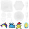 10 Stück Bügelperlen Steckplatte, Stiftplatten Transparent, Kunststoff Bügelplatte 5mm, Steckplatten Set, Groß Bügelperlen Vorlagen, Bügelperlen Stiftplatten Set, DIY Perlen Handwerk Zubehör