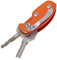 Angoily Aluminum Key Holder Clip Folder Outdoor Hide Key Outside Utility Tool Orange Gear