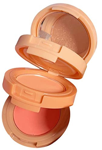 blush - Poudre Blush 3 Couleurs - Poudre pressée multicouche pour le visage Cheek Matte Mineral Blush Mélangeable, longue durée toute la journée Voihamy