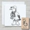 NEWSTAMPS Stempel Hein Motivstempel aus Holz & Gummi zum Karten und Geschenke basteln, Holzstempel für Tiere, Tierstempel, Möwe, Scrapbook, Textilstempel, Deko, Kinder