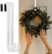 Pack of 2 Wreath Hanger for Front Door, 12 Wreath Door Hanger for Hanging Clothes, Bags - Wreath Hook Perfect for Halloween Wreath, Wedding & Christmas Decorations Over Door Hanger (White)