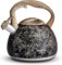 POLIVIAR Stove Top Whistling Tea Kettle,Stainless Steel Stovetop Kettle 2.7 L, Audible Whistling Kettle, Tea Kettle Anti-Rust and Anti Hot Handle, Suitable for All Heat Sources