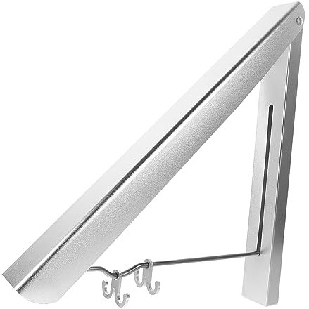 PRETYZOOM portemanteau Pliable séchoir à Linge Pliable séchage cintres Portant à vêtements Mural Polyvalent étendoir à Linge Triangle tenture Étagère de Rangement Aluminium aéronautique