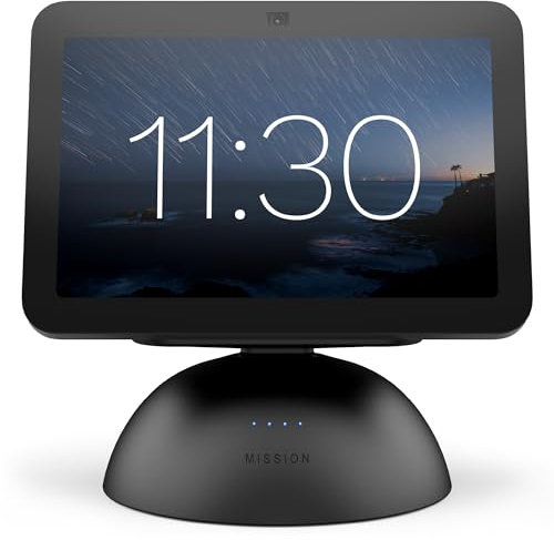 Echo Show 8 (3rd generation (2023 release)), Charcoal + Battery Base, Charcoal